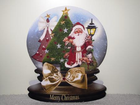 Christmas Snow Globe - Vintage Santa with Gifts by Wayne Swan