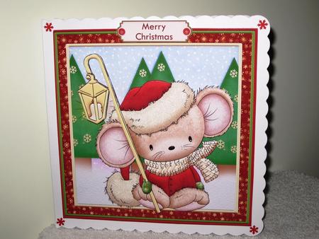 Little Lantern Mouse 7x7 Christmas Mini Kit & Decoupage by Wayne Swan