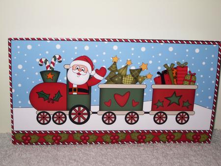 Christmas Santa's Train Money or Gift Wallet Card Kit by Wayne Swan