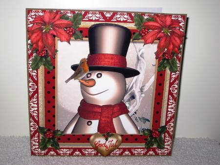 The Snowman and the Robin Card Front Kit by Wayne Swan