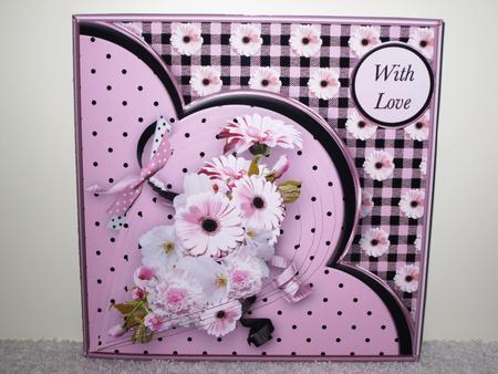 Pink Daisies Teardrop Pyramid Card Mini Kit by Wayne Swan