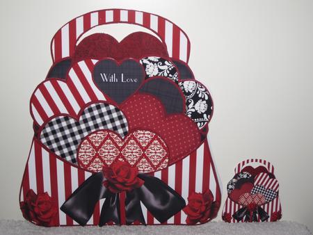 Beautiful Handbag Stuffed with Love Shaped Card Kit by Wayne Swan