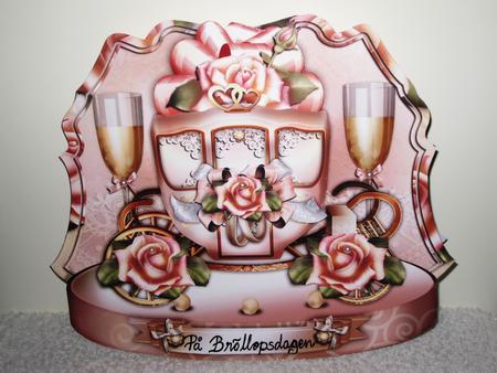Soft Rose Wedding Invitation with Coach and Roses by Wayne Swan