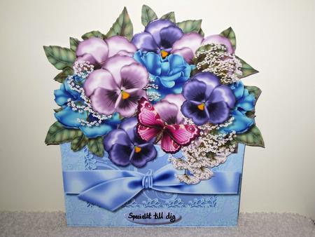 Flowerbox Roses Pansys & Butterflies Mini Kit by Wayne Swan