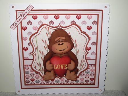I Go Ape Over You 8x8 Mini Kit & Decoupage by Wayne Swan