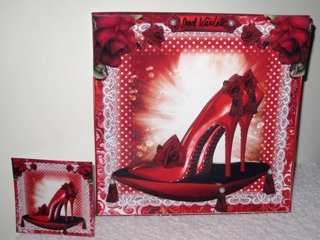 The Red Shoes Card Front Kit by Wayne Swan
