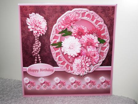 Chrysanthemums Cameo Card Mini Kit by Wayne Swan