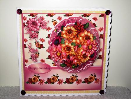 Dahlias Cameo Card Mini Kit by Wayne Swan
