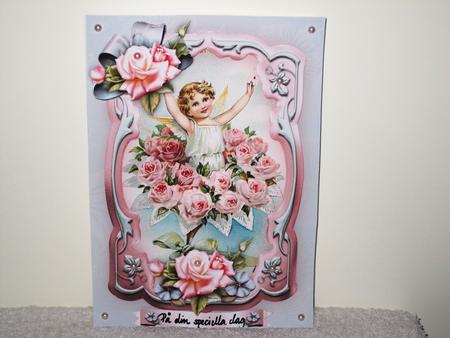 Soft Vintage Girl with Roses by Wayne Swan