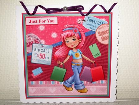 Shopping Girl Mini Kit & Decoupage by Wayne Swan