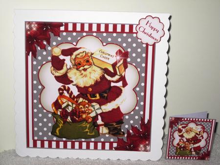 Here Comes Santa Claus Card Front Kit by Wayne Swan