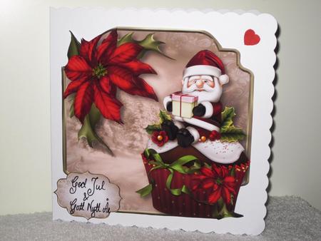 Christmas Cupcake Santa - Shaped Topper Mini Kit by Wayne Swan