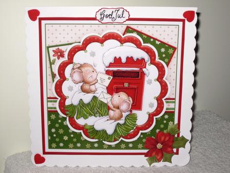 Letters for Micemas Christmas 8x8 Decoupage Mini Kit by Wayne Swan