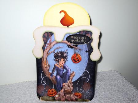 Candle Shape Card Spooktacular 689 by Wayne Swan