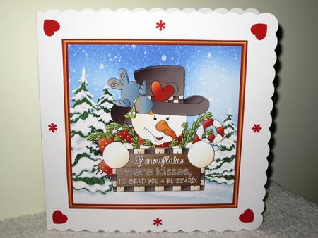Snowman Christmas Kisses by Wayne Swan