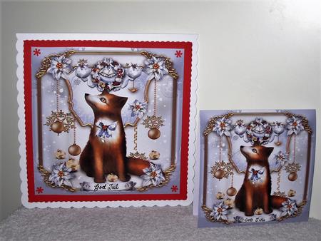 Christmas Cute Fox in Winter Card Kit by Wayne Swan