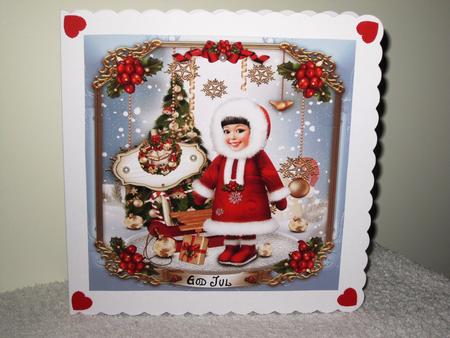 Cute Winter Girl Card Kit by Wayne Swan