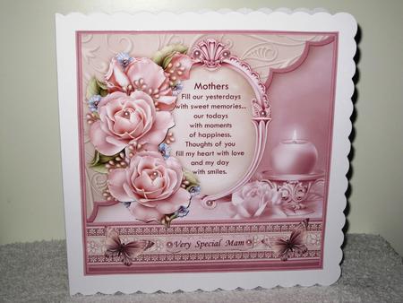 Mother Verse Dusky Pink Roses Birthday Mother's Day Mini Kit by Wayne Swan