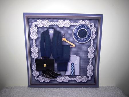 Men's Clothes 8in x 8in Decoupage Mini Kit by Wayne Swan