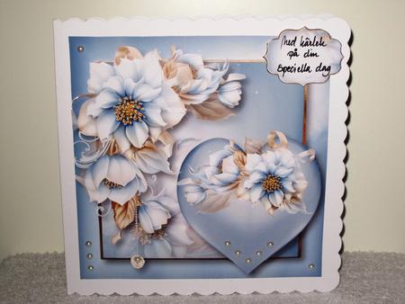 Hearts & Flowers - Beautiful Blue by Wayne Swan