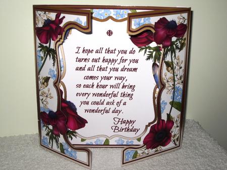 Fwg Anemones & Forget-me-nots (birthday) by Wayne Swan