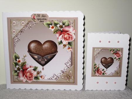Heart and Pink Roses by Wayne Swan
