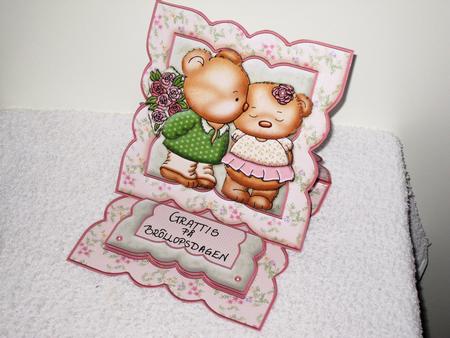 Romantic Bears Easel Card Kit & Decoupage by Wayne Swan