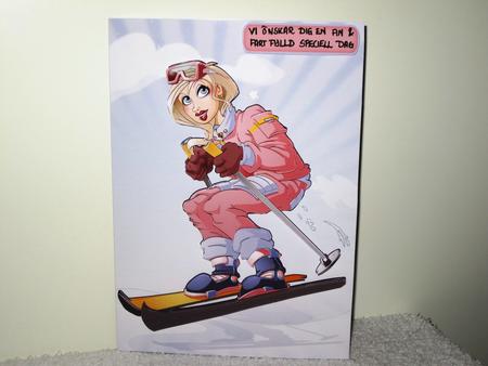 Skier Dudess by Wayne Swan