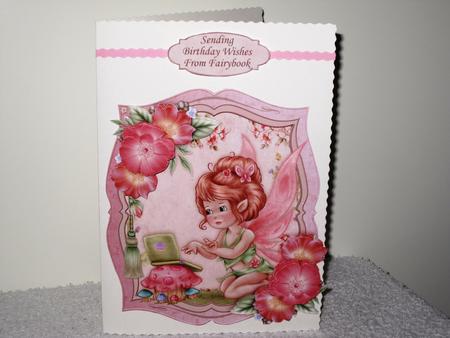 Birthday Wishes from Fairybook Topper & Decoupage by Wayne Swan