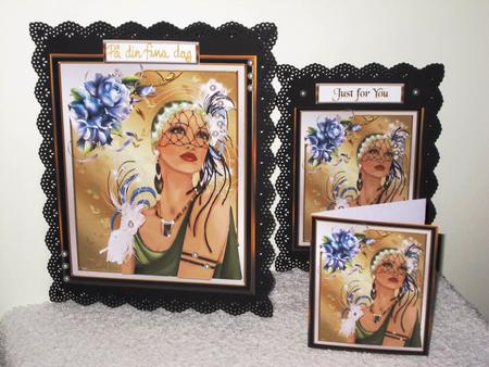 Stunning Flapper Lady No 16 Mini Kit by Wayne Swan