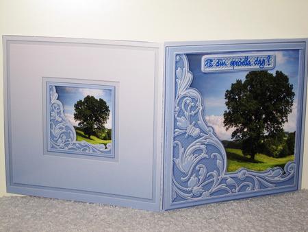 Oak Tree Matching 6in x 6in Insert Plate by Wayne Swan