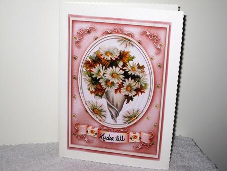 Daisy Pretty Pyramids Card by Wayne Swan