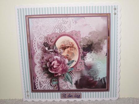 Vintage Elegance 7.5 Card with Decoupage by Wayne Swan