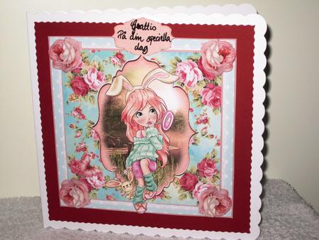 Sweet Bunny Card Front Kit by Wayne Swan