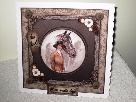 Vintage Horses 8x8 Card Front Kit 2 by Wayne Swan