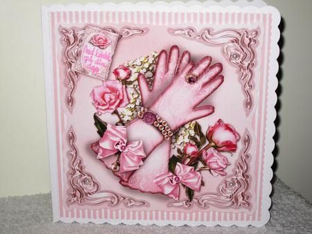 Soft Pink Gloves Card Mini Kit by Wayne Swan