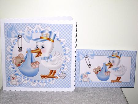 8x8 Welcome New Baby Boy Mini Kit by Wayne Swan