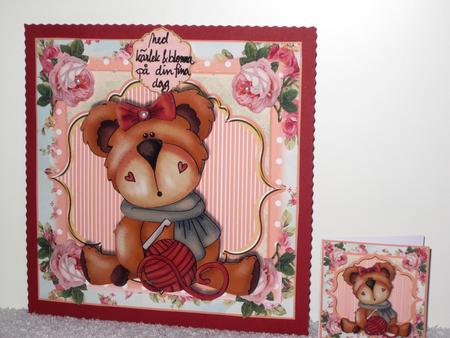 Love to Crochet Card Front Kit by Wayne Swan
