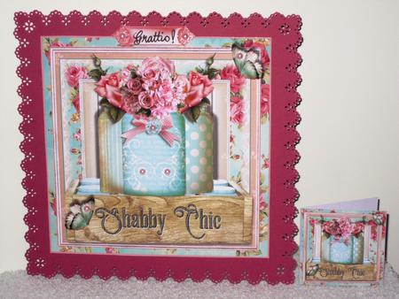 The Shabby Chic Jars Card Front Kit by Wayne Swan