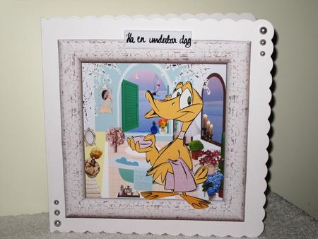 A Day at the Spa 7.5 X7.5 Card and Decoupage by Wayne Swan