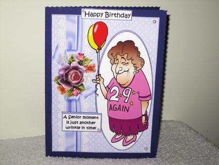 Ethel Has a Senior Moment Quick Card by Wayne Swan