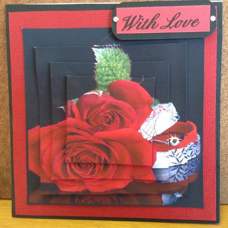Red Roses & Engagement Ring Pyramid by Wenda Terblanche