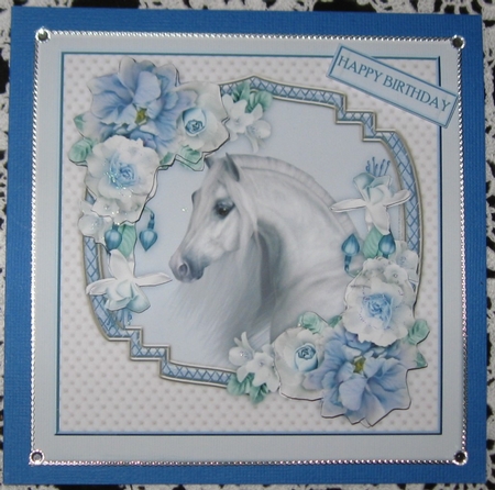 Beautiful Horse & Dream Roses Mini Kit by Wendy De Winter
