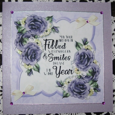 Scallop Topper Romantic Roses by Wendy De Winter