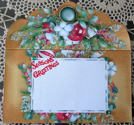 Christmas Floral Money Card-7 by Wendy De Winter