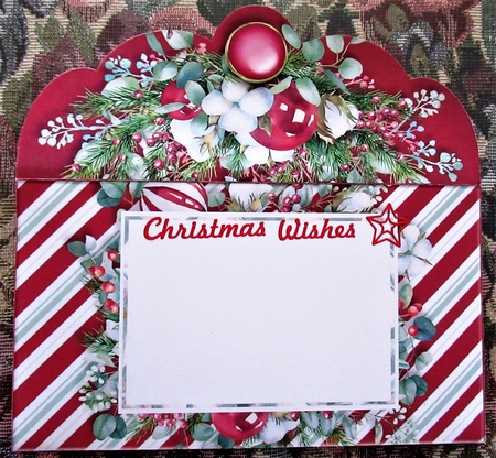 Christmas Floral Money Card-12 by Wendy De Winter