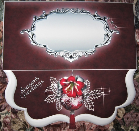 Holiday Amaryllisbloom Voucher Quick Card-6 by Wendy De Winter