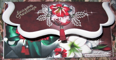 Holiday Amaryllisbloom Voucher Quick Card-6 by Wendy De Winter