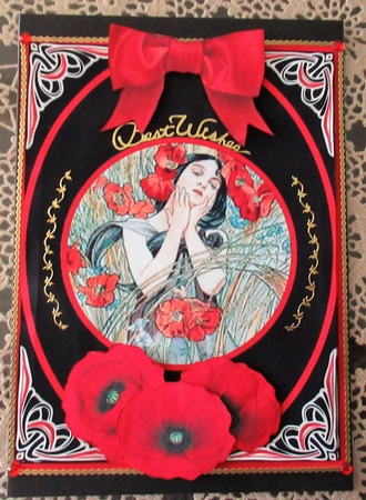 A4 Poppies-art-deco by Wendy De Winter