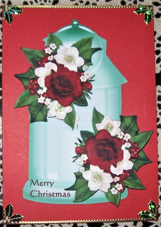  Lantern & Christmas  Roses by Wendy De Winter